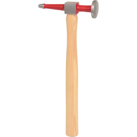 Marteau à débosseler, panne pointue et tete ronde plate (1/3)