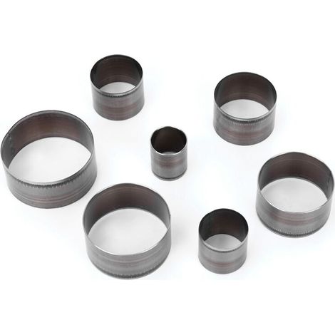 Leather punching tool, circular punch, punching die for processing, 7 pieces (1/5)