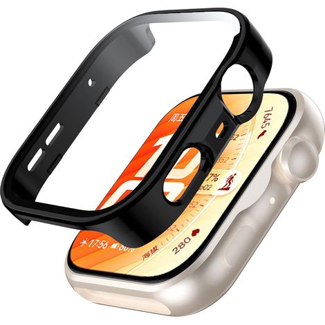 Coque de Protection pour Huawei Watch Fit 5 Pro, avec Protecteur d'écran, Ultra-Mince et résistant aux Rayures,Compatible avec Huawei Watch Fit 5 Pro - Noir (1/5)