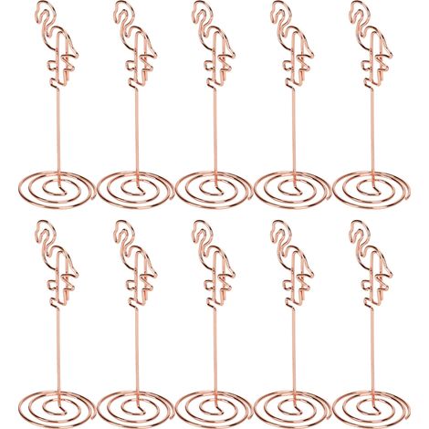 Lot de 10 pinces à message en métal pour cartes de table, cartes photo de bureau, fournitures pour la maison, le commerce et les loisirs créatifs (1/5)