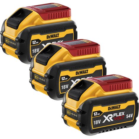 DeWalt DCB548 18v 54v XR 12.0Ah Li-ion FLEXVOLT Battery Pack Triple Pack