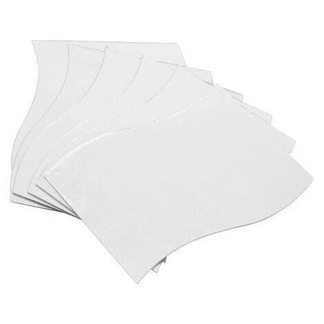 Set de 6 autocollants miroirs muraux en forme de vagues pour la décoration de la maison et de la salle de bain (1/5)