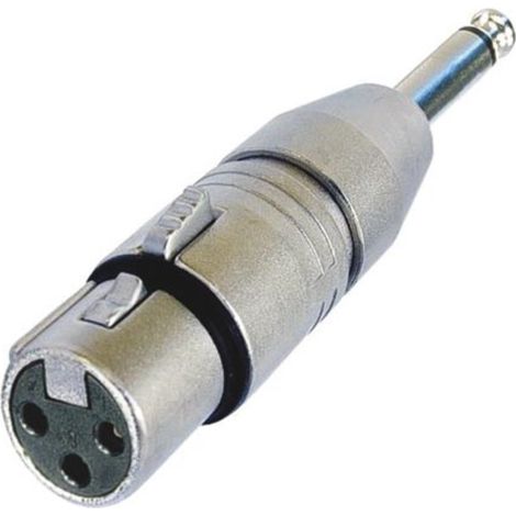 Xlr Femelle 3 Points Vers Jack 1/4' Mono (1/2)
