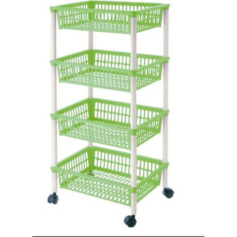 Carrello mito 4 piani con ruote cm.40x29x85h. - cm.40x29x85h. (1/3)