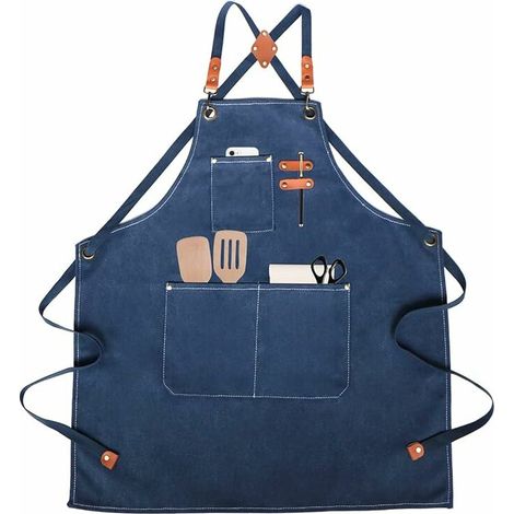 Tablier de Cuisine,Tablier de Travail,Tablier Barbecue,pour Barbecue, Restaurant, Jardin, Barbecue, Café (1/5)