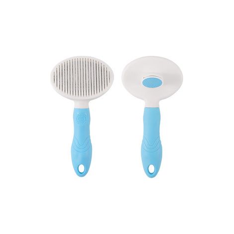 Brosse autonettoyante pour chats, idéale pour le toilettage et le démêlage : élimine les poils morts et les nœuds. Brosse de massage pour chiens et chats. (1/5)