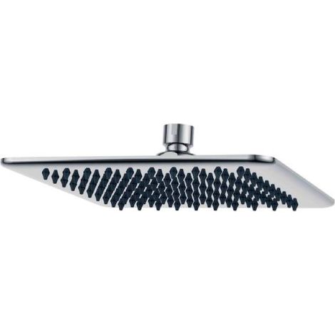 ERCOS Solo Soffione Doccia A Muro Quadrato Acciaio Inox 20 cm (1/2)