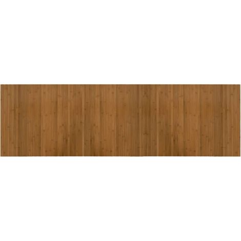 Tapis rectangulaire marron 60x200 cm bambou (1/5)