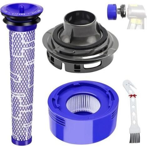 Filtre Accessoires pour Dyson V7 V8 aspirateur, Couvercle arrière du moteur + filtre HEPA arrière + remplacement du jeu de filtre pour Dyson V7 V8 Affairs à vide