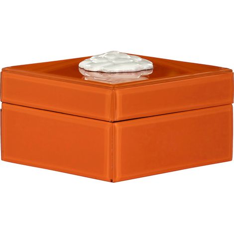 Boîte de Rangement Lunia Élégance - Orange Brûlé Satiné (1/4)