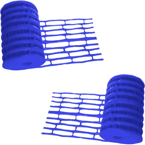 Lot de 2 Grillages avertisseur NF bleu eau potable 25 m x 30 cm (1/3)