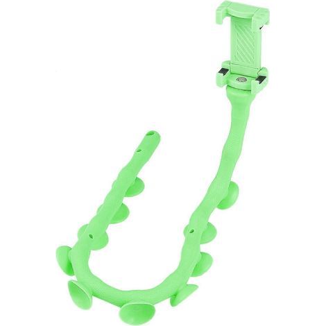 Support de téléphone portable Lazy Bracket, support chenille à ventouse, support mural, de bureau ou sur pilier (vert)-51CM-Green (1/4)