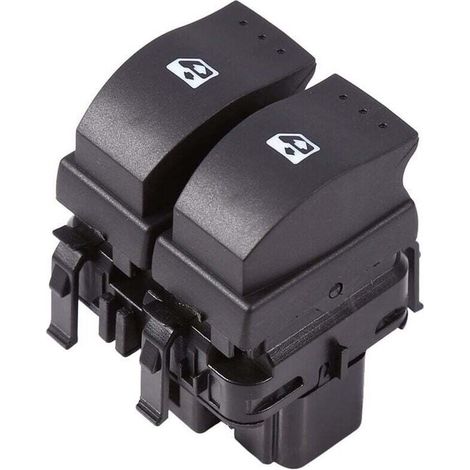 Trywise Interrupteur de commande de fenêtre, interrupteur de lève-vitre électrique, bouton de commutation Double de commande de vitre électrique pour Clio II 2-8200 060 045