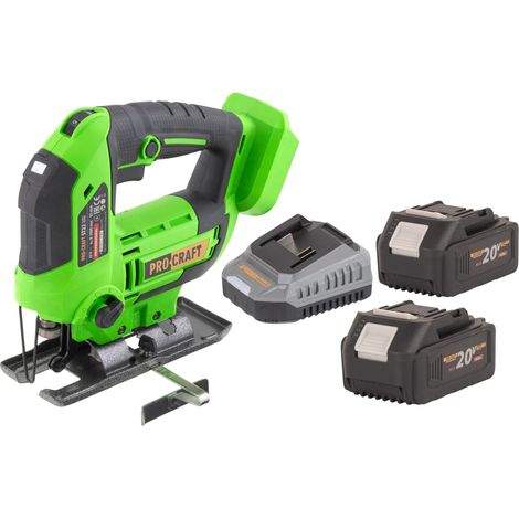 Seghetto alternativo a batteria Procraft ST22 20 V 80 mm Brushless + 2 batterie 4,0 Ah + caricabatterie