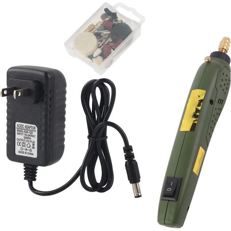Mini perceuse électrique de gravure polissage rotative outil main US prise 100-240V (1/5)