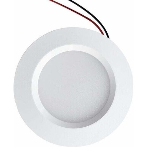 Mini faretto LED da incasso, foro da 55 mm, diametro 68 mm, compatto, 3 W, DC12V, impermeabile IP54, per bagno, cucina, mobili (alluminio, bianco naturale 4000K) [Classe energetica E] (1/4)