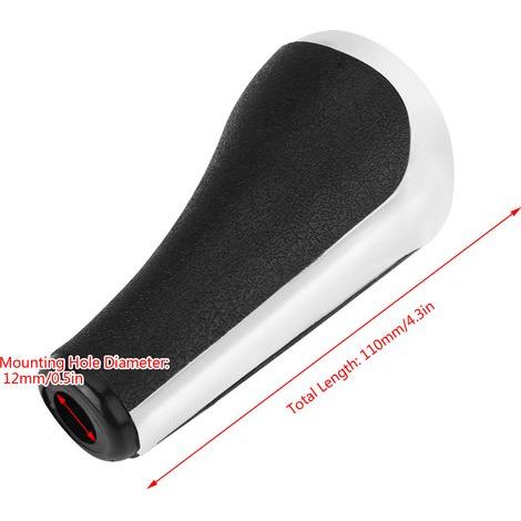 Pommeau de levier de vitesses automatique pour Peugeot 206 207 307 308 408 508 2008 301 - ABS chromé ergonomique (1/4)