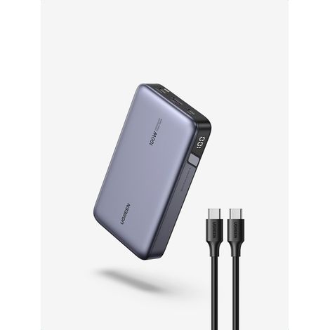 UGREEN 20000 mAh Powerbank 100W Two-way Fast Charging Grey, Universal