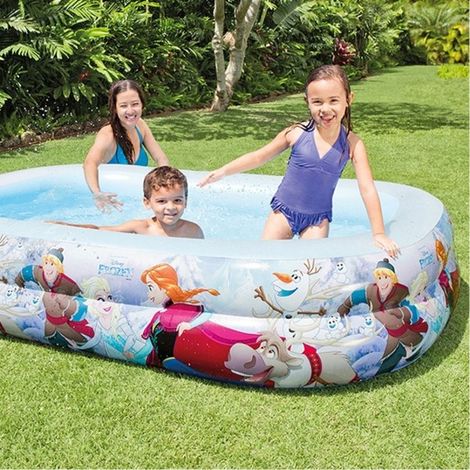Trade Shop - Piscina Inflable Niños Disney Congelado 2 Anillos 262 X 175 X 56 Cm Garden - (1/3)