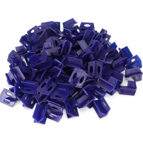 Nivellierwerkzeug für Keramikfliesen (Boden und Wand), Nivellierwerkzeug, blaues Baufliesenzubehör, 200 Stück (1/5)