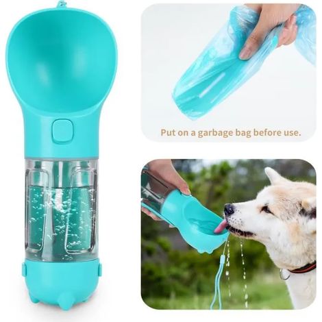 Bouteille d'eau pour animaux - LAMZIEN - 300ml - Portable - Étanche - Pratique pour voyage (1/4)