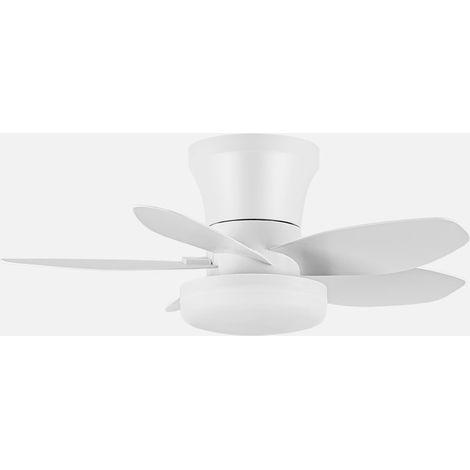 Ventilador Dc Haran 15w 1800lm Blanco 5asp 62d 3000 K4200k6500Kk Regulable Intensidad+Remoto+temporizador+memoria