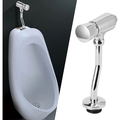 G1/2 Urinal-Spülventil-Baugruppe, Wandmontage, manuelles Spülwerkzeug für Badezimmer-WC (1/5)