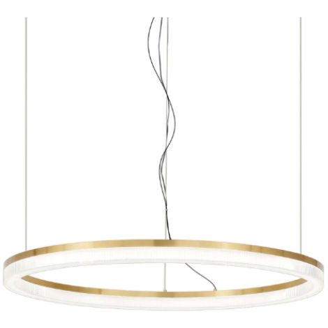Lampadario A Sospensione Contemporaneo Crown Metallo Ottone Led 30W 3000K Ip20 (1/3)