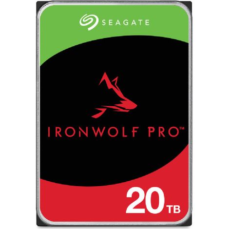 Disco rigido Seagate IronWolf Pro da 20 TB, 7200 RPM, formato 3,5" per NAS. (1/5)
