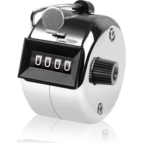 Compteur de clics à 4 chiffres - Compteur de métaux manuel - Clicker pour compter, marquer le golf（1 PCS） (1/5)