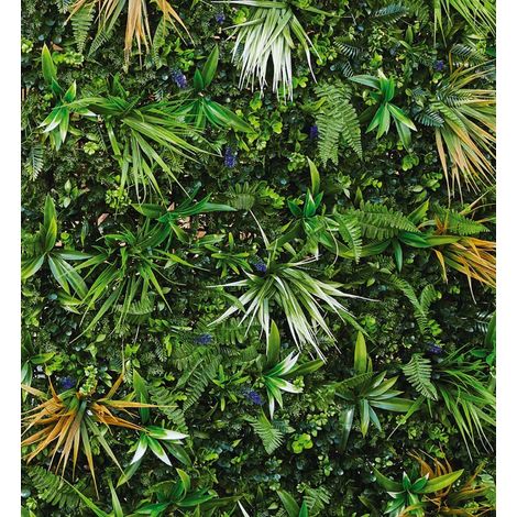 PANNELLO SIEPE CON PIANTE ARTIFICIALE JUNGLE 0.5X1 MT VERDEMAX