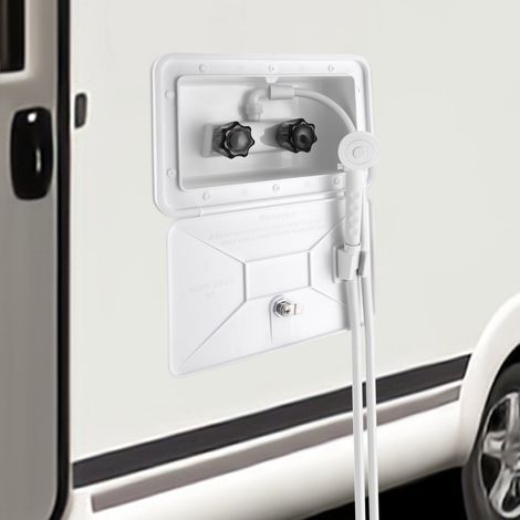 Scatola doccia esterno camper con interruttore freddo/caldo, soffione doccia, accessori camper (1/5)