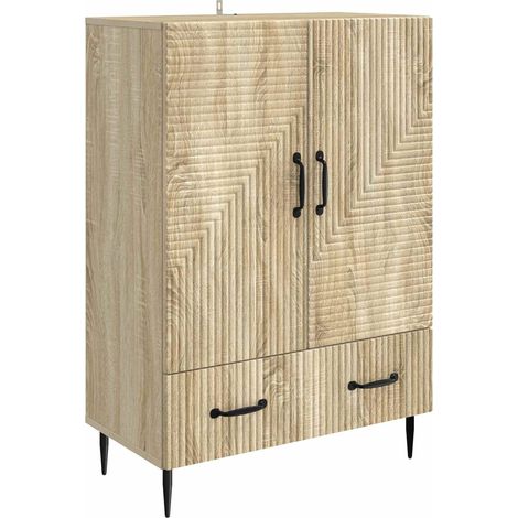 Aparador Roble Sonoma 66 x 34,5 x 95 cm Madera de Ingeniería vidaXL