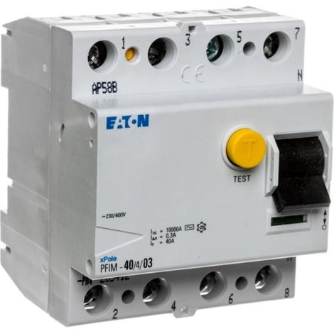 4P 40A 0,3A Differenzial-Leistungsschalter Typ AC PFIM-40/4/03-MW 235412