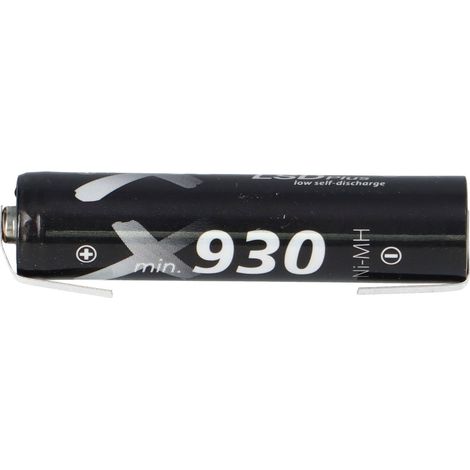 XCell AAA Micro Akku LSD Plus Ni-MH 1,2V 930 mAh U Lötfahne low self-discharge (1/5)
