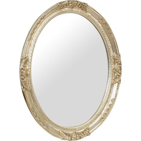WOODEN WALL MIRROR ANTIQUE SILVER FINISH MADE IN ITALY (1/5)