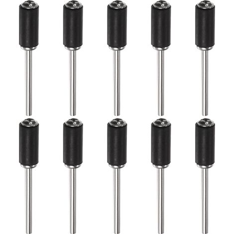 Lot de 10 embouts de ponceuse électrique de 1/4 pouce, porte-manchon de ponceuse de diamètre de tige de 2,35 mm, convient aux ponceuses rotatives.