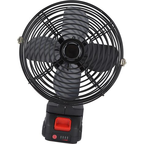 Akkubetriebener Ventilator, wasserdicht, wiederaufladbar, geeignet für Camping, Reisen, Auto, Wohnmobil, Schreibtisch, 15 cm (6 Zoll), 1500 mAh (1/5)