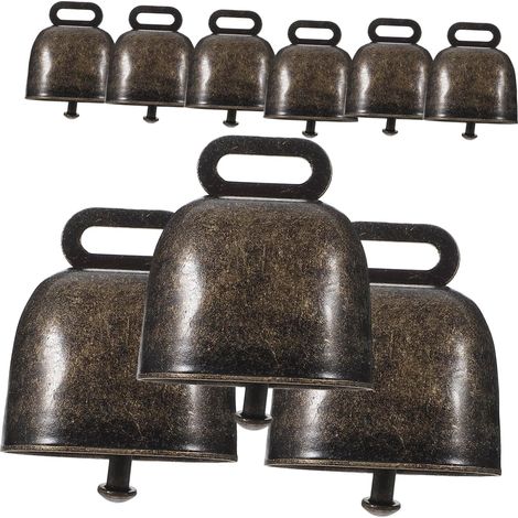 Lot De 12 Cloches De Noël Petites Cloches Décoration Vintage Cloches À Main En Buis Design Vintage Guirlande De Cloches Pour Moutons Cloches Musicales Rétro Mini Cloches De (1/5)