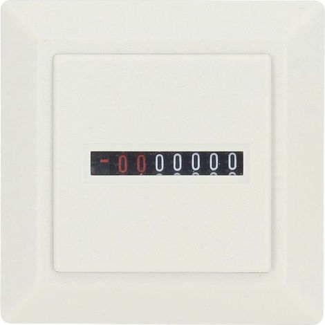 compteur horaire, jauge mécanique, minuterie industrielle électronique professionnelle, 72x72mm, blanc, 220vac (1/5)