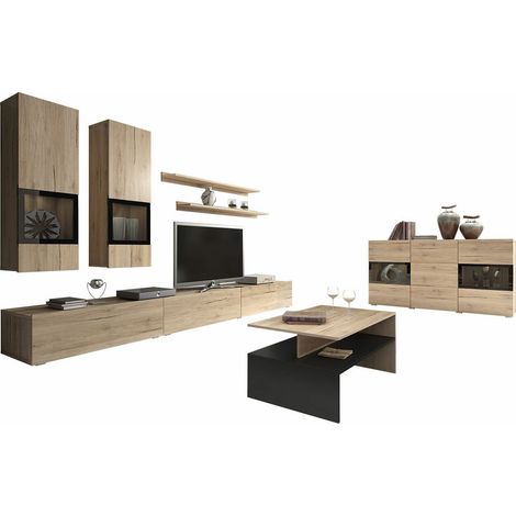 Conjunto de salón Serodeu 104, Roble sanremo