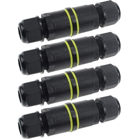 Wasserdichte Anschlussdose, IP68-Außensteckverbinder, wasserdichte Anschlussdose Ø 3,5 mm–7 mm (4 Stück) – Fei Yu (1/5)