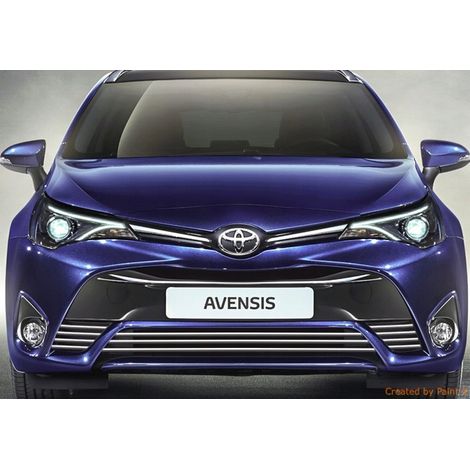 Strisce cromate per la griglia anteriore di Toyota Avensis T27, T28 (1/5)