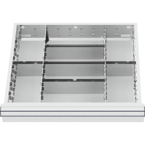 STIER Schubladeneinteilung Metalleinteilung BLH 200-300 mm Innenmaß 500x450 mm 8 Fächer (1/4)