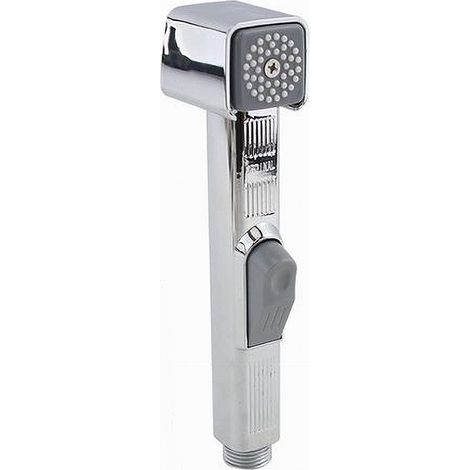 Trade Shop - DOCTOR BIDET WC SHATTAF PULIZIA 18 CM SILVER SQUDRATO 87549 - (1/2)