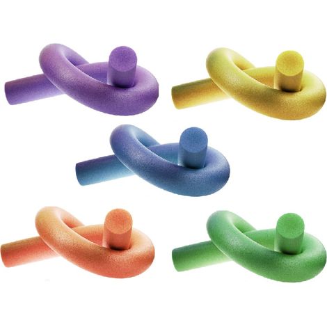 Lot de 5 frites de natation en mousse D 6,5 cm x 160 cm - Multicolores - Livraison gratuite
