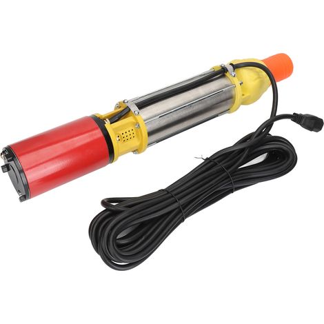 Pompe solaire submersible 25m hauteur de refoulement, débit 6m³/h, 48V DC 400W, pour irrigation agricole et jardinage. (1/5)