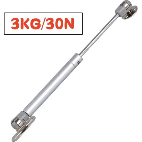 (3KG 30N-2PCS) Vérins à gaz 30N-200N pour charnières de placard, support de levage à noyau en cuivre, vérins/amortisseurs hydrauliques pour charnières de porte de placard de cuisine (1/5)