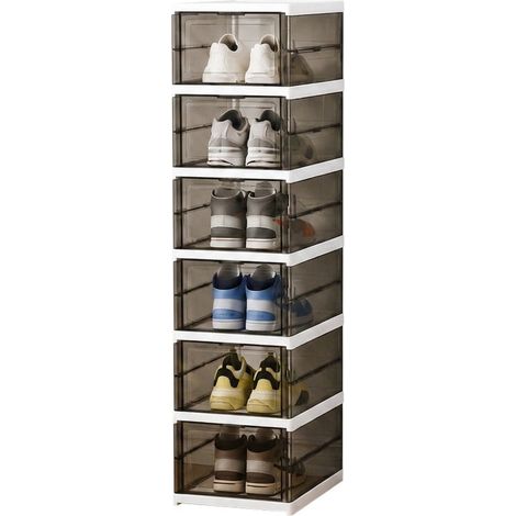 Scarpiera Pieghevole Salvaspazio 6 Ripiani 105 cm (1/5)