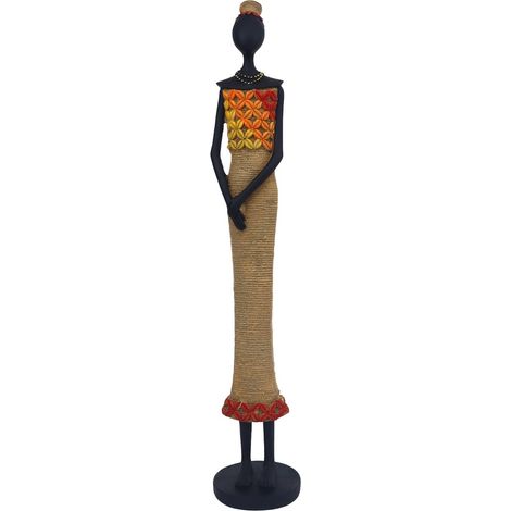 Signes Grimalt Figura De Africana Figuras  Africana Africanas Y Elefantes Beige 8x9x44cm 34812
